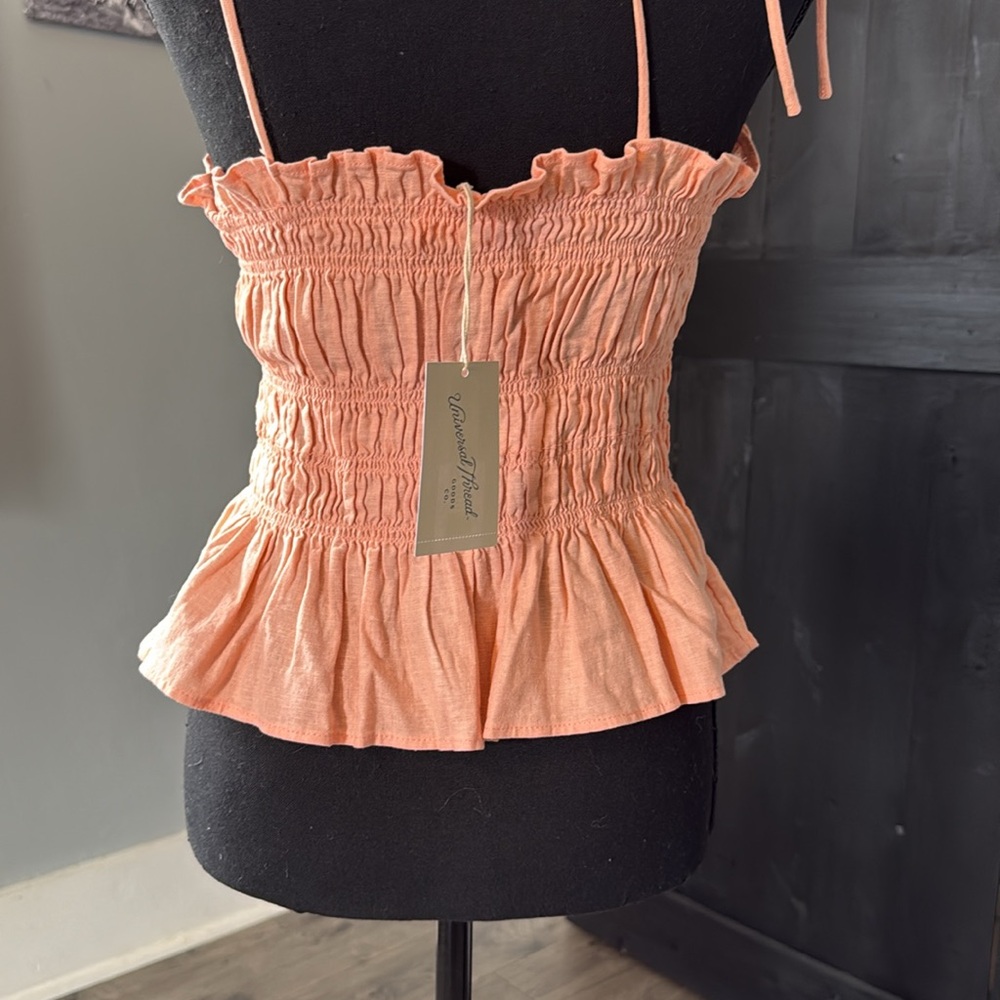 Universal Thread Pink Smocked Top - Picture 2 of 3
